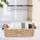 Rectangular Storage Baskets Wicker Style with Wooden Handles Nesting Organiser for Home 3