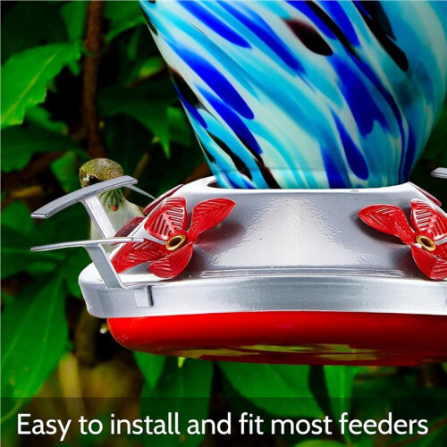 Feeder Bottom Base Replacement Parts Set Plastic Outdoors  Feeder Bottom Moat Hook Brushes 2