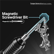 2UUL KAKA Precision Torque Screwdriver Set for Phone Repair, Adjustable, Metal A