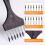 Multi- Round Comb Brush Set - 3Pcs Professional Synthetic Brushes, Designed for Textures and Special Effects 4