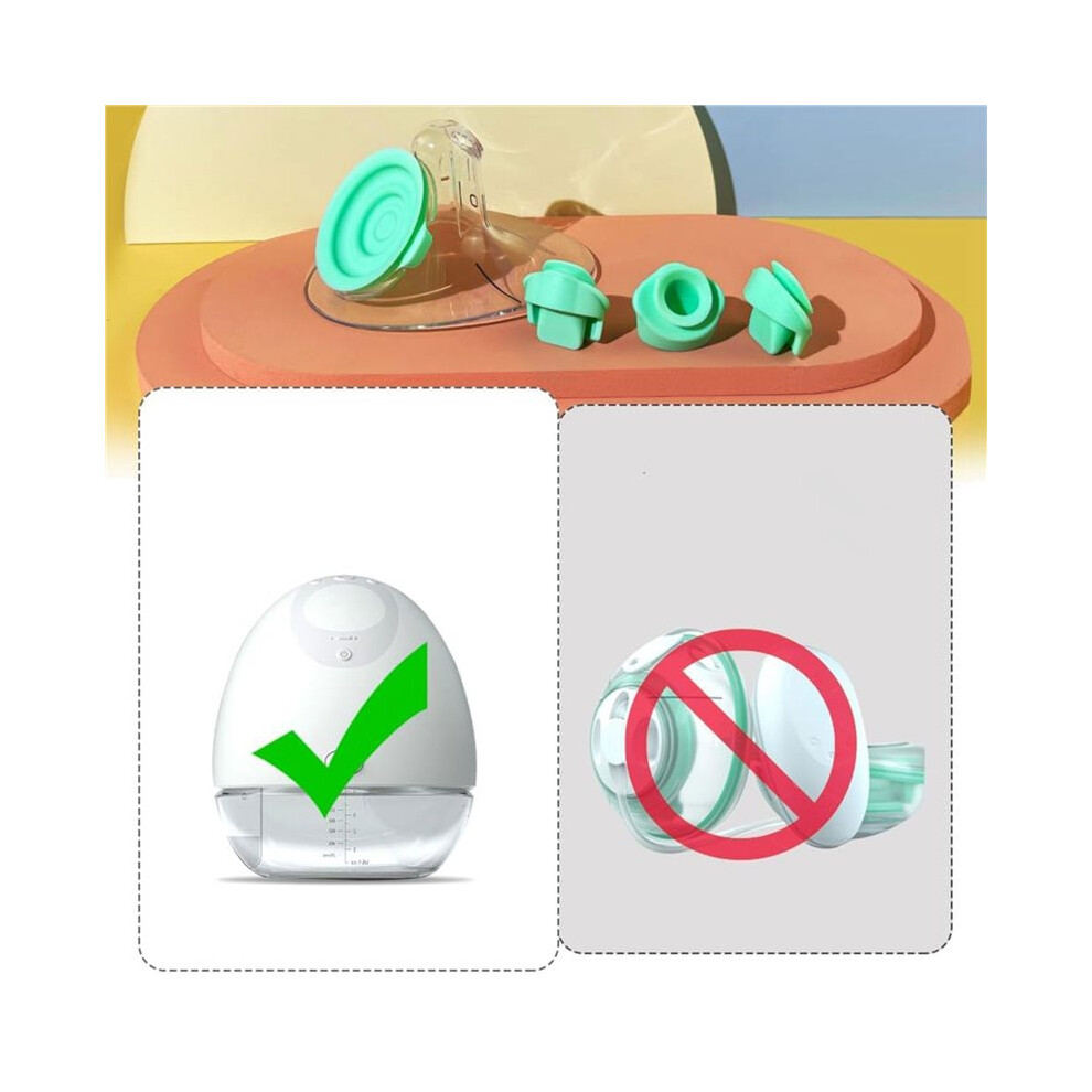 8pc Duckbill Valves 4pc Pump Seals Diaphragm Compatible with Wearable Elvie Breast Pump and Pump Parts Membrane Parts