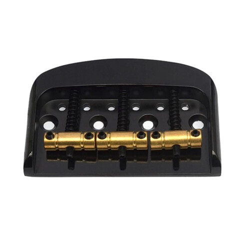 Electric Guitar Bridge with Brass Saddle Adjustable  Binding Fixed Bridge 83x53mm String Space 10.8mm 1