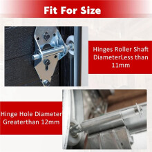 Garage Door Hinge Quiet Roller Sleeves 11mm ID 80mm Length Roller Shaft Nuts Bearing Gaskets for Cars RV Garage Doors