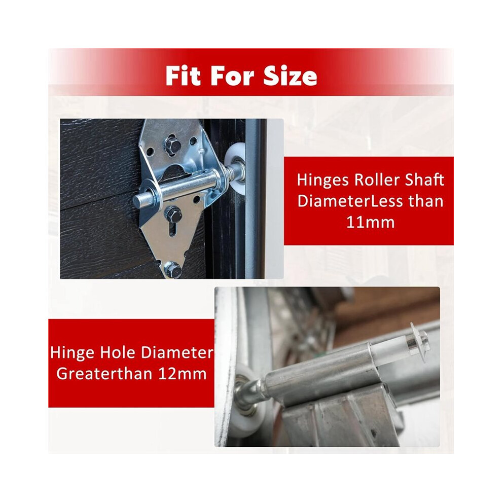 Garage Door Hinge Quiet Roller Sleeves 11Mm Id 80Mm Length Roller Shaft Nuts Bearing Gaskets For Cars Rv Garage Doors 6033240900490