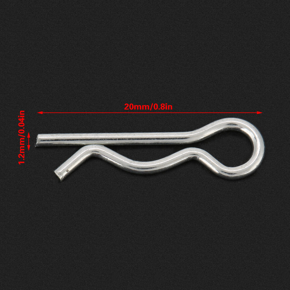 30 x 1.2mm x 20mm R Spring Clips