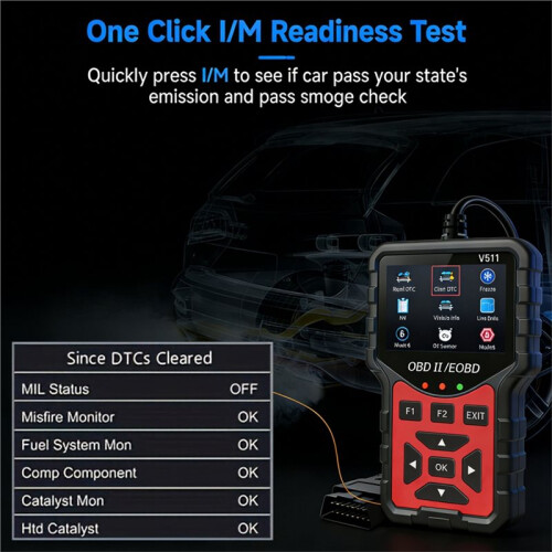 Obd2 Car Scanner V511 Comprehensive Engine Diagnostic Tool for All Vehicles From 1996 Onwards,  to 36V