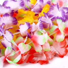 70 Colliers de Fleurs Hawaïens, Bandeaux et Bracelets pour une Décoration de Fête à Thème Luau pour Adultes.
