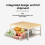 Kitchen Countertop Organizer - Multi-Functional Rack for Microwave, Spices, Coffee Maker and Printer White 6