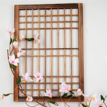 Vintage Style Wooden Window Frame Trellis for Garden, Patio, and Dining Room Wall Decor M