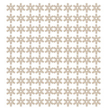 100Pcs Wooden Snowflakes Embellishments Cutouts Ornaments Unfinished Wood Snowflake Hanging Ornaments