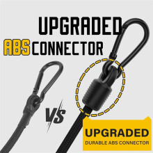 Adjustable Bungee Cords with Hooks, 6 Pack Heavy Duty Outdoor Carabiner Bungee Cord, Elastic Bungee Straps Easily Adjust