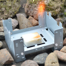 Metal Folding Camping Stove 2pcs Alcohol Stove for Backpacking & Emergency