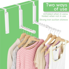Lot de 2 Crochets de Porte, Étendoir à Linge à Suspendre à la Porte avec 10 Rainures, Gain de Place, Crochets de Porte