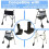 4 PCS Walker Ski Glides for EZ Fold-N-Go Walker Able Life Space Saver Walker Mobility Aid Glide for Stability 5