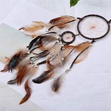 Dream Catcher Brown Decorative Dream Catcher Living Room Dream Catcher for Wall Hanging, Decoration, Festival, Gift