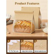 Bakery Bags Set, 22cmx28cm Bread Bags for Homemade Bread Cookie Bags Good Choice Breads,Goodies,Baked,Cookie Packaging