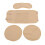 4pcs Castor Oil Pack Kit Khaki Adjustable Straps 2