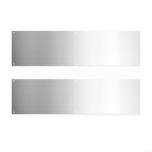 Stainless Steel Door Kick Plate Set with Decorative Dragon Design, Scratch‑Resistant for Exterior Doors
