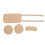 4pcs Castor Oil Pack Kit Khaki Adjustable Straps 4