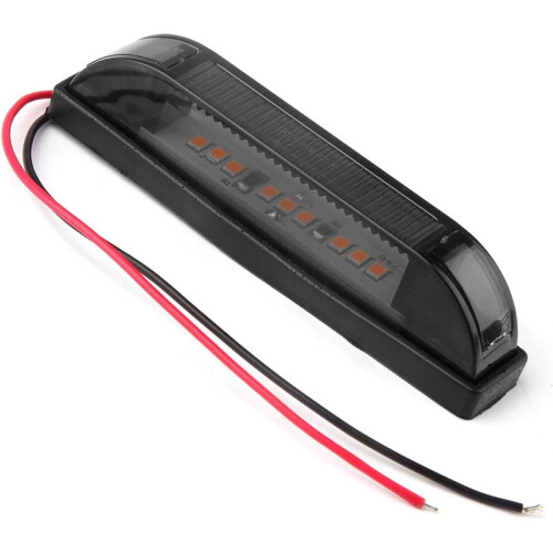 Kit de Luzes de Posição Dianteiras de LED Âmbar Fumê de 4 Polegadas, 12V, Seladas, com 9 LEDs, para Caminhonetes, Trailers e Barcos. 2