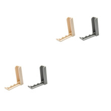 Wall Mounted Coat Hooks Set 4pcs with Secure Anti‑Slip Hold, Modern Dual‑Tone Over Door Hanger for Entryway