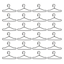 50Pcs Metal Mini Clothes Hanger For Doll Clothing
