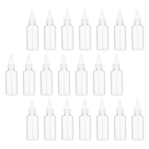 35 Pcs 30ml Squeezy Bottle Squeeze Plastic Bottles Clear Condiment