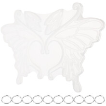 1Set Transparent Silicone Mold for DIY Ear Clip Resin Earrings