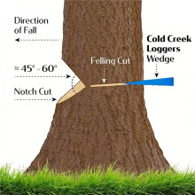 3Pcs Felling Wedges Plastic Chainsaw Wedges Tree Cutting Wedges Logging Supplies Safety Chainsaw Accessories B