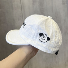 (White)Toddler Baseball Cap With Embroidery For Sun Shade And Daily Outdoor Use