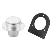 17-2530 Goulotte de Remplissage de Réservoir de Carburant à Distance avec Bouchon et Support pour Raccord de Tuyau de Remplissage de 2 Pouces