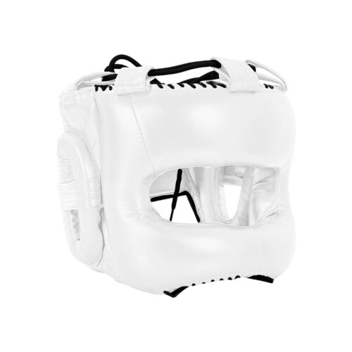 Electroplated Boxing Head Protections with Thicken Back-White