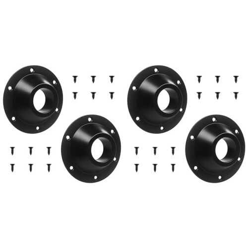4-Pack RV-Bordsunderrede, RV-Sockel Bordsbasfläns, Bordsbensbasfäste i Plan, Bordsgolvsmontering, Bottenplatta
