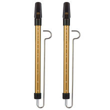 2X Metal Slide Fluit Schaal Glijdende Fluit met Stalen Glijdende Staaf Muziekinstrument Speelgoed voor Kinderen Fluit (Goud)