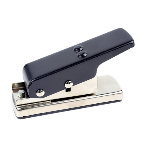 Ergonomisches Gitarren-Pick-Stanzwerkzeug, sichere-Silberschwarz