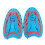 Schwimmtrainingsflossen mit-blauorange. blauer Erwachsener 1