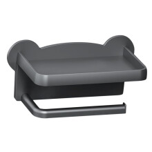 Wall Mounted Toilet Paper Holder with Shelf, SpaceSaving 2in1 Design for Modern Bathroom