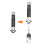 Automatic Spring Camping Fork 304 Stainless Steel Compact Pocket Utensil Black 16
