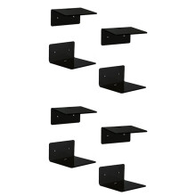 Set of 8 Floating Speaker Organizer Baby Monitor Display Stand Books Floating Wall Bracket