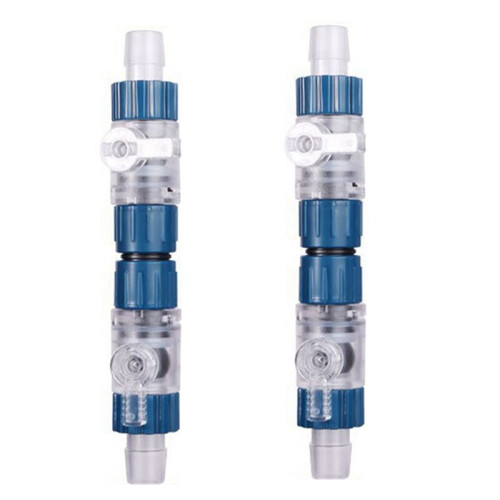 2pcs 16mm Aquarium Filter Water Hose Flow Control Double Tap Quick Release Connector Fish Tank Filter
