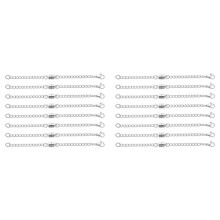 16X Magnetisk HalsbandsföRläNgare Justerbar KedjeföRläNgare för Halsband, Magnetiska HalsbandslåS och FöRslutningar Silver