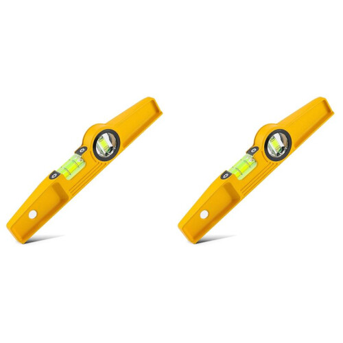 2X Nível Magnético Fundido de 10 Polegadas, Nível de Bolha de Andaime Profissional Magnético
