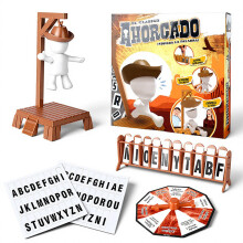 (White) Toy Hangman Magnetic Scrabble Word Chain Game For Kids And Adults Interactive