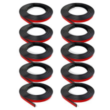 10 Rolls Total Window Grille Inserts Grid Kit Self Adhesive Peel and Stick Trim Simulated DIY Window Decorative Black