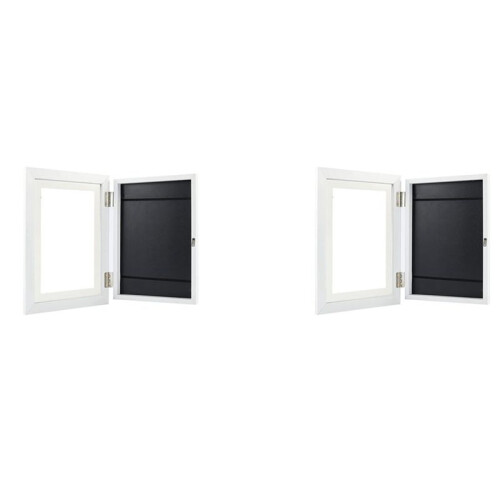 2X Kids Art Frames Front Opening Changeable Art Frame Picture Kids Artwork Frames Changeable Display Art Projects,White
