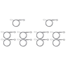 10 St Bildhängande Trådsats, 2M X Φ1,5 mm Rostfritt Stål med Trådjusterbar Krok och Rälsformningskrok