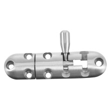Stainless Steel Door Latch Sliding Bolt Lock Heavy Duty Durable Security Lock for Indoor Use Silver