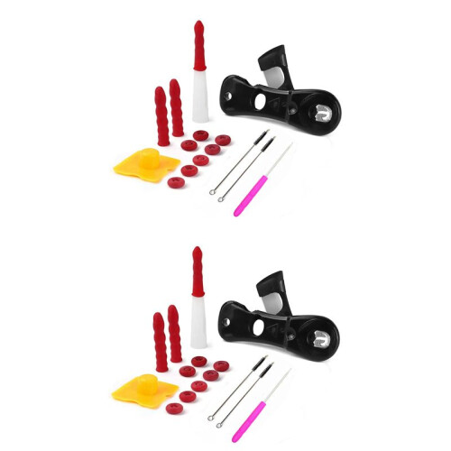 Kit D'Outils de Calfeutrage Buse D'Étanchéité, 32 Pièces Ensemble D'Outils en Silicone