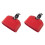 2X Bloco de Jam de 5 Polegadas, Bloco de PercussãO Musical de PláStico CompatíVel com Instrumento de Bateria Latina (Vermelho) 1