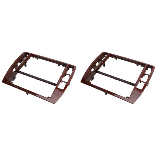 2X for  B5 Middle Escutcheon Center Decorative Box Dashboard Console Panel CD Recorder Frame Radio Face Trim